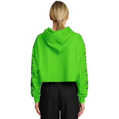 Green Boogyman Cropped Hoodie