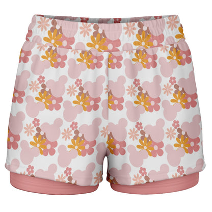 Park Flowers Double Layer Pocket Shorts