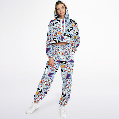 Cruise Collection Cropped Hoodie & Sweatpants