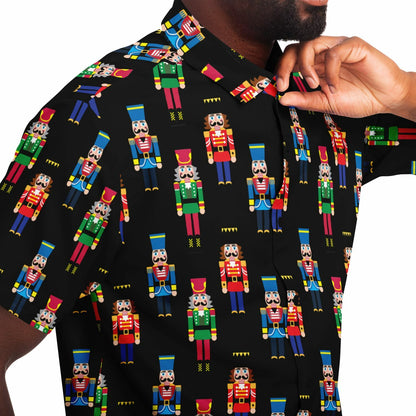 Nutcracker Short Sleeve Button Down Shirt