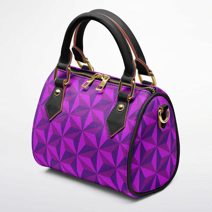 Purple Spaceship Crossbody Handbag