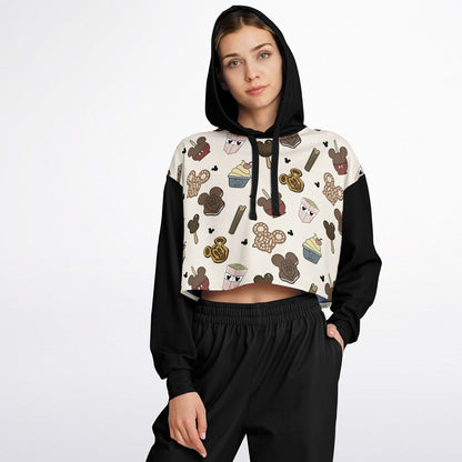 Snacks Cropped Hoodie