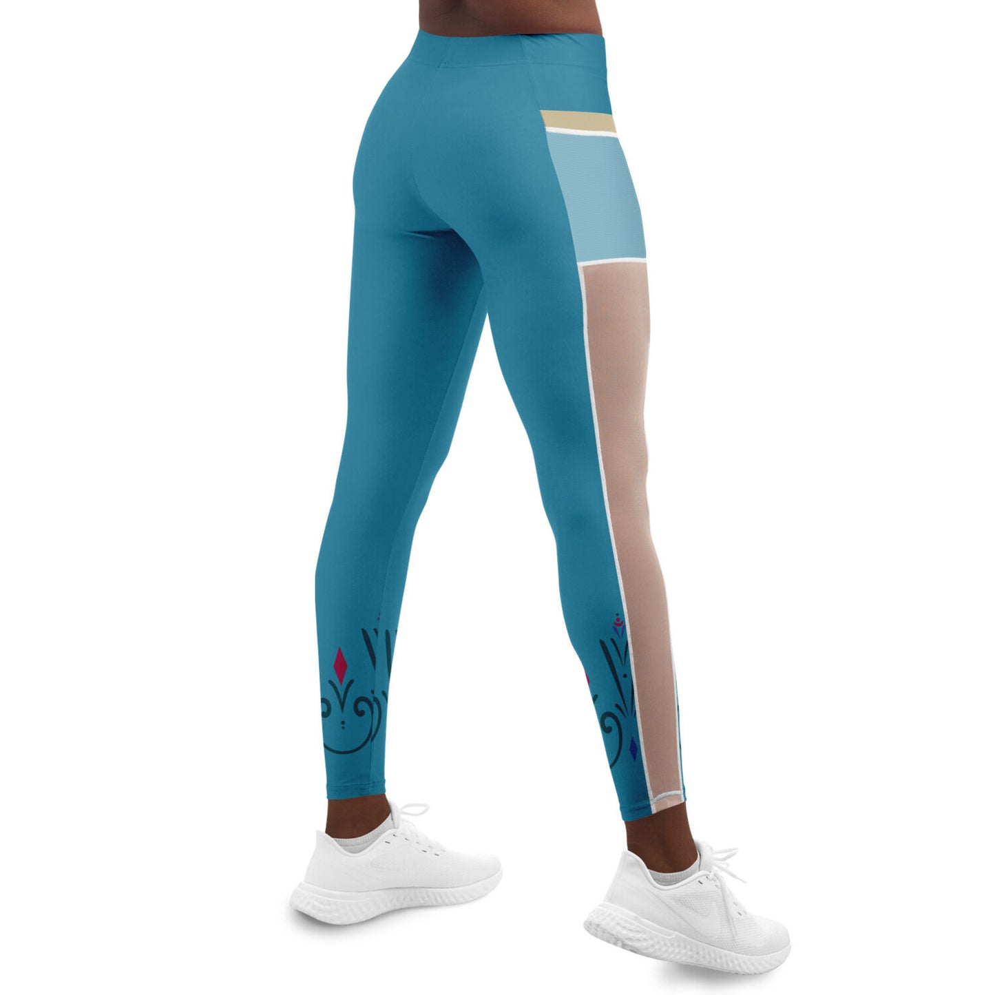 Elsa Coronation Mesh Pocket Leggings