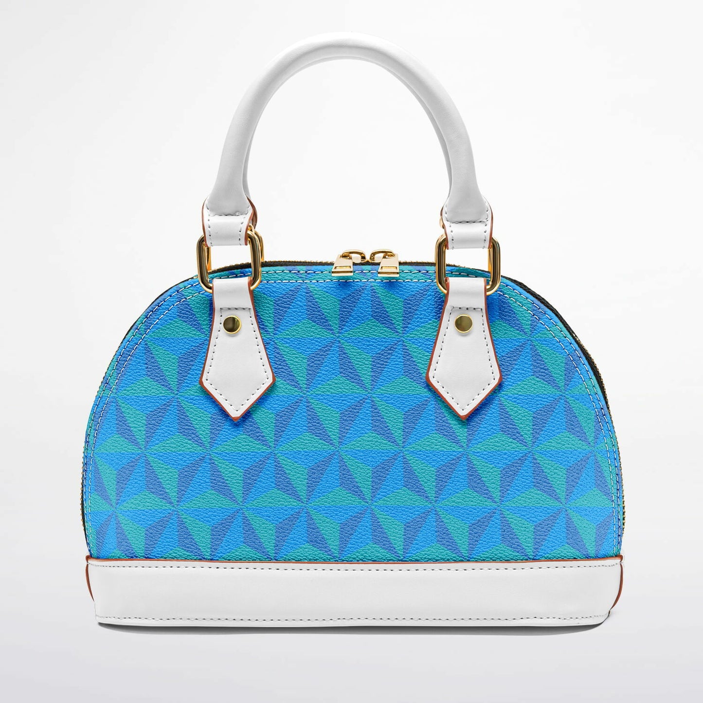 Blue Spaceship Dome Satchel Handbag