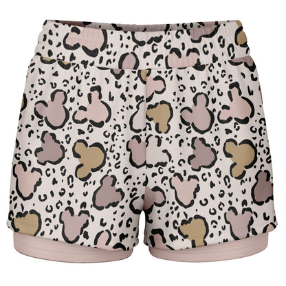 Park Leopard Double Layer Pocket Shorts