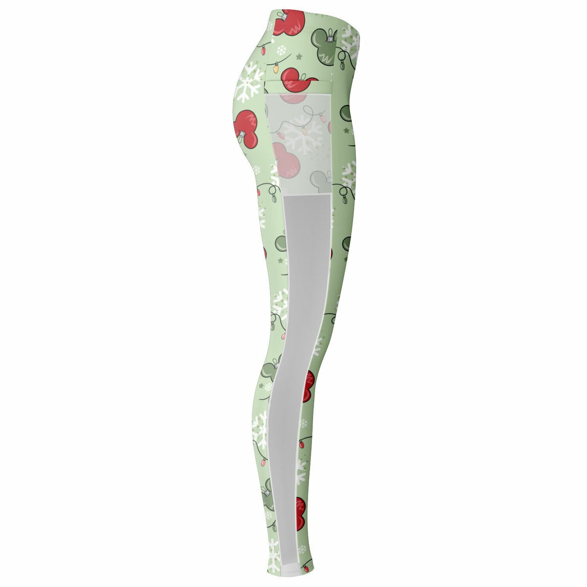 Christmas Lights Mesh Pocket Leggings