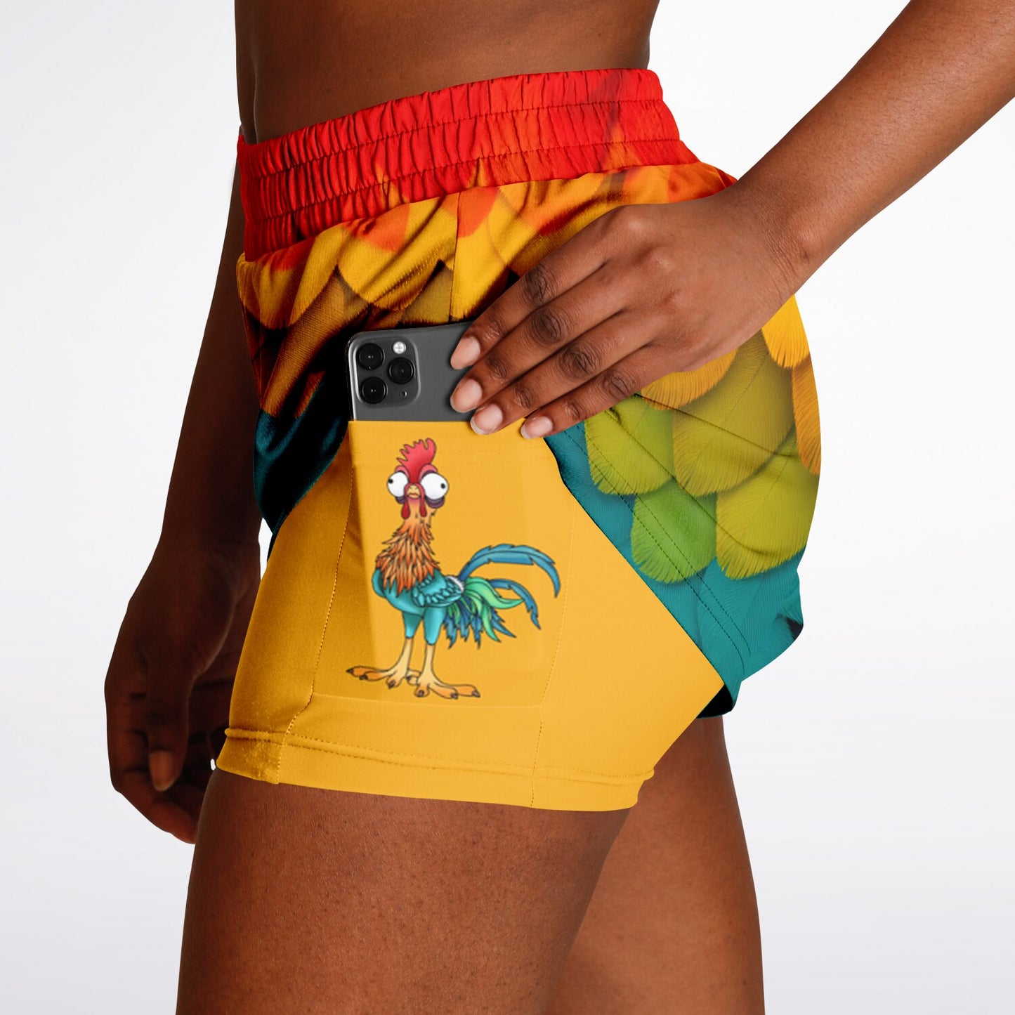 Crazy Bird Women's Double Layer Pocket Shorts