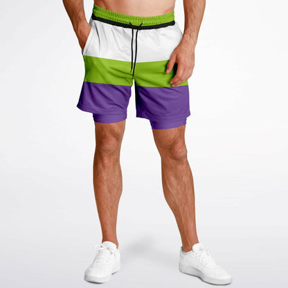 Space Ranger Men's Double Layer Pocket Shorts