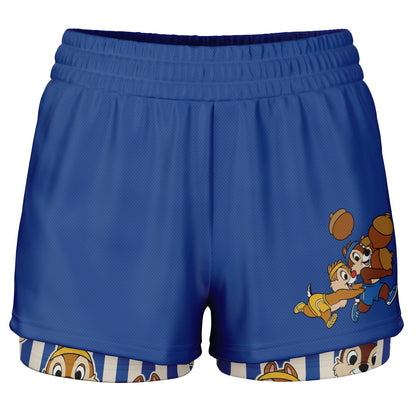 Chipmunks Double Layer Pocket Shorts