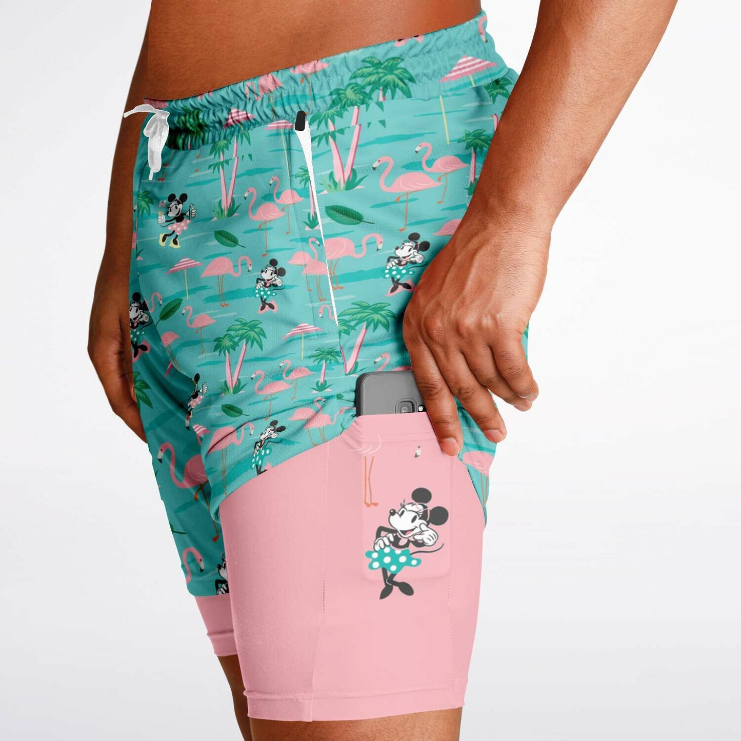 Flamingo Collection Men's Double Layer Pocket Shorts