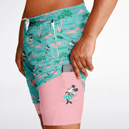 Flamingo Collection Men's Double Layer Pocket Shorts