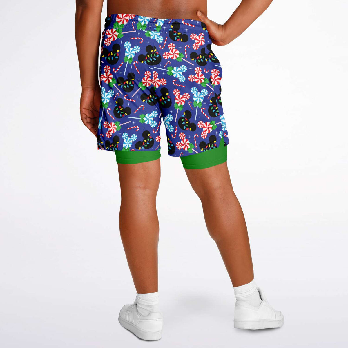 Peppermint Men's Double Layer Pocket Shorts