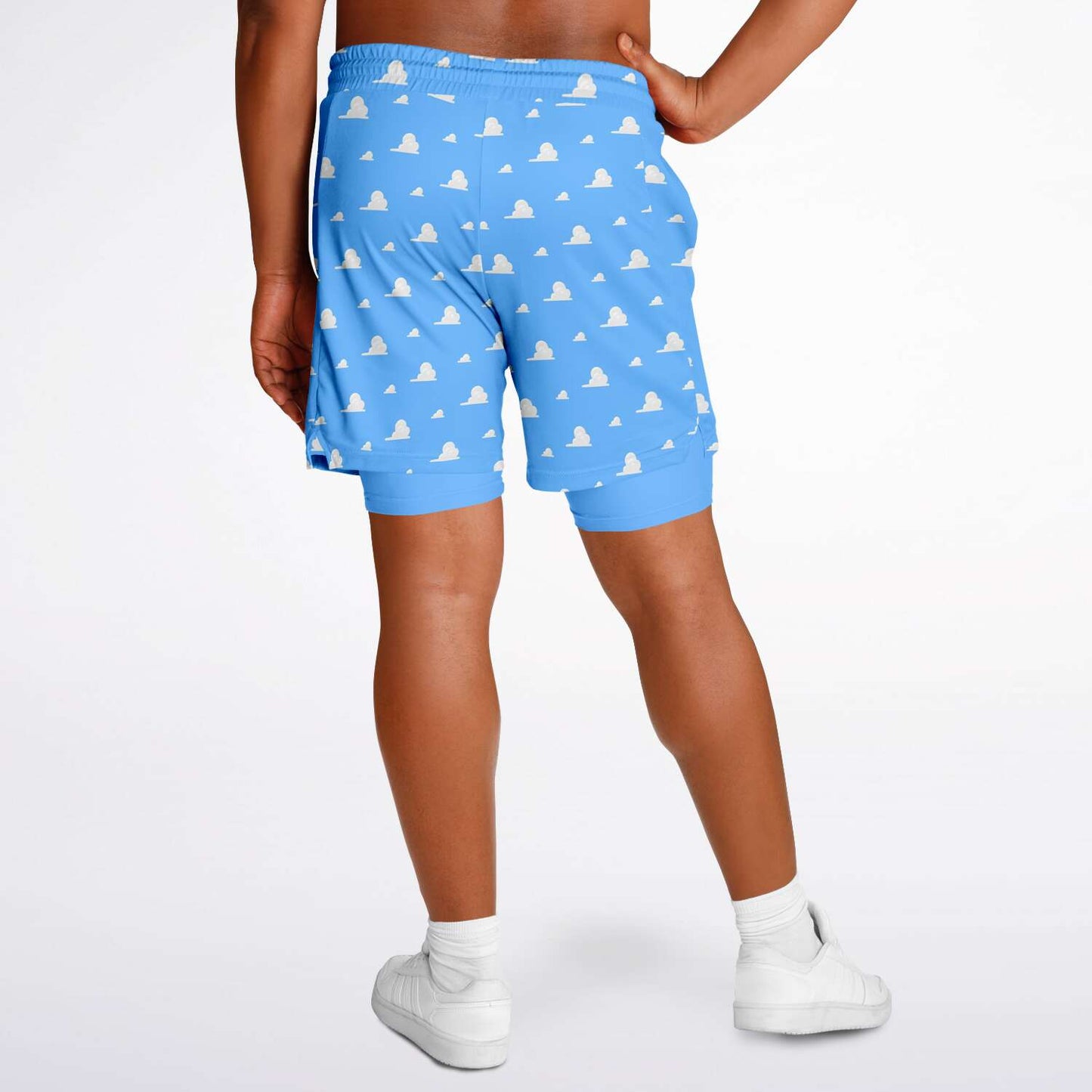 Toy Collection Cloud Wallpaper Men's Double Layer Pocket Shorts