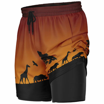 Safari Men's Double Layer Pocket Shorts