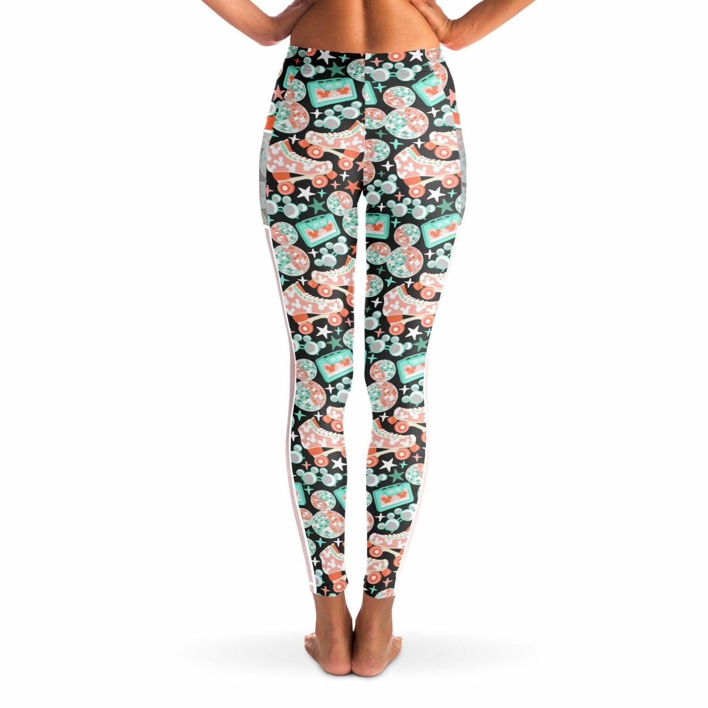 Disco Collection Dark Mesh Pocket Leggings
