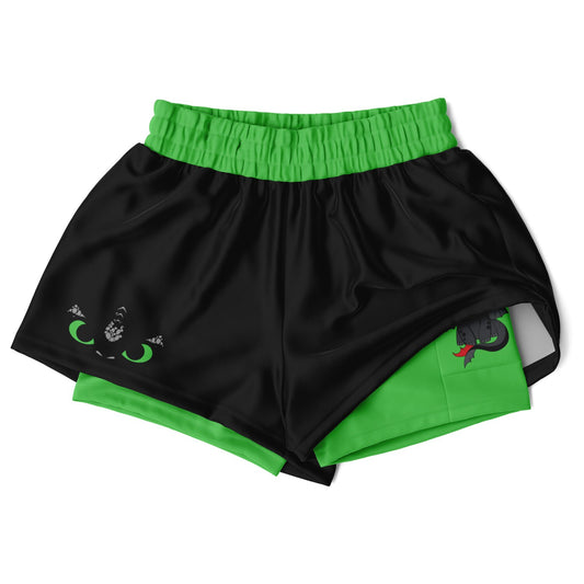 Toothless Double Layer Pocket Shorts