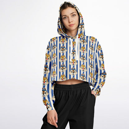 Running Chipmunks Crop Hoodie
