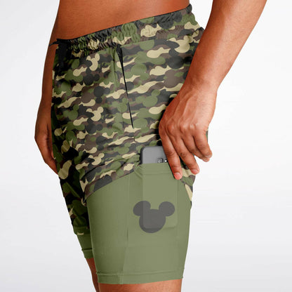 Camo Collection Men's Double Layer Shorts