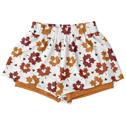 Leaf Collection Light Double Layer Pocket Shorts