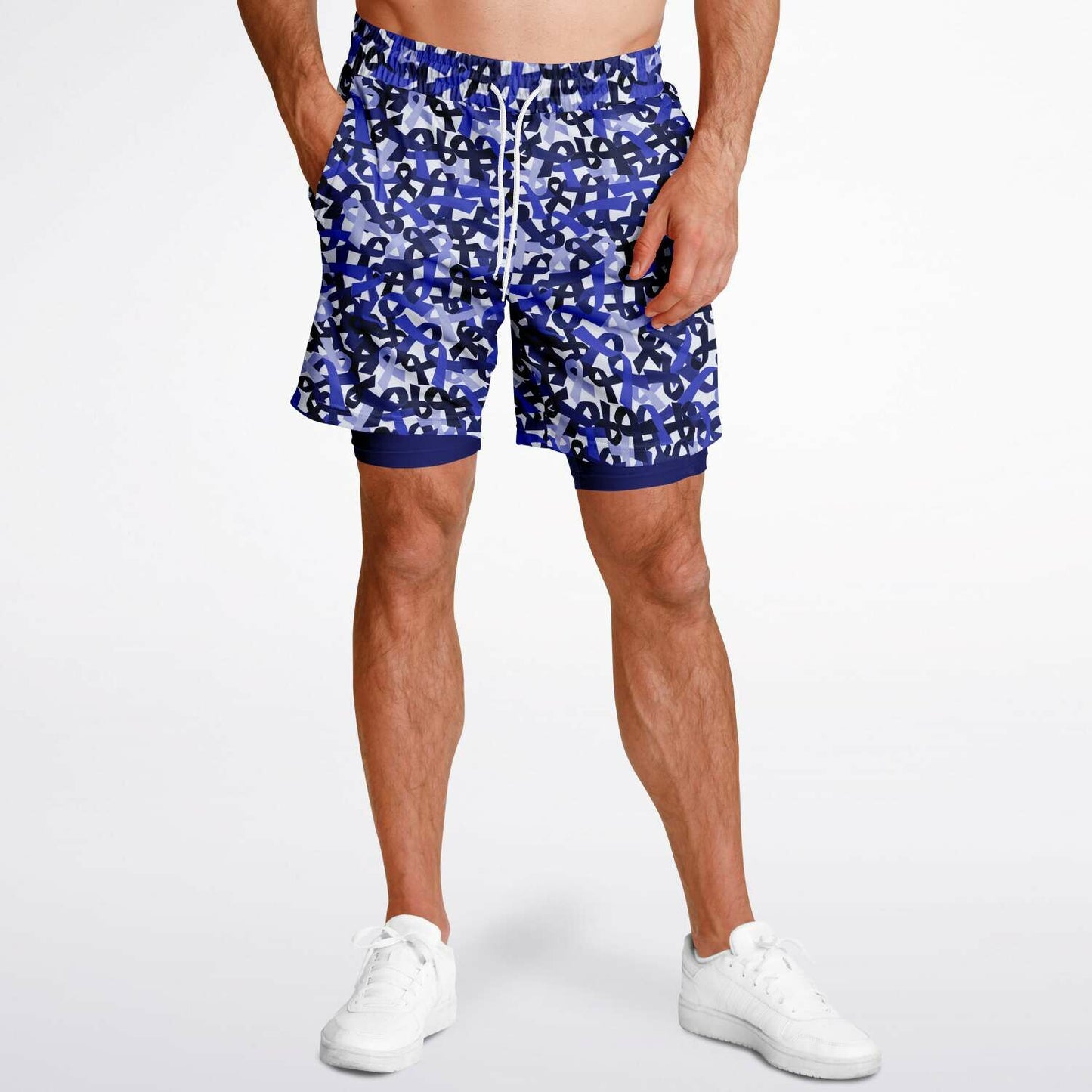 Blue Ribbon Men's Double Layer Athletic Shorts