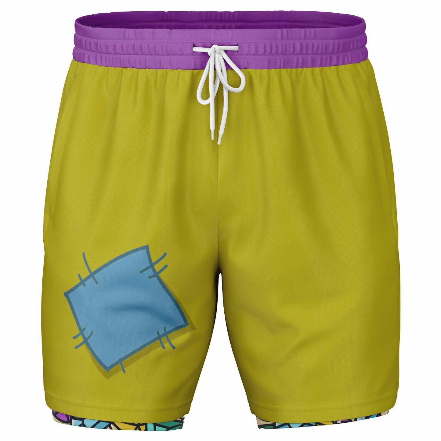 Dopey Men's Double Layer Pocket Shorts