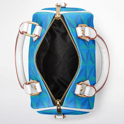 Blue Spaceship Crossbody Handbag