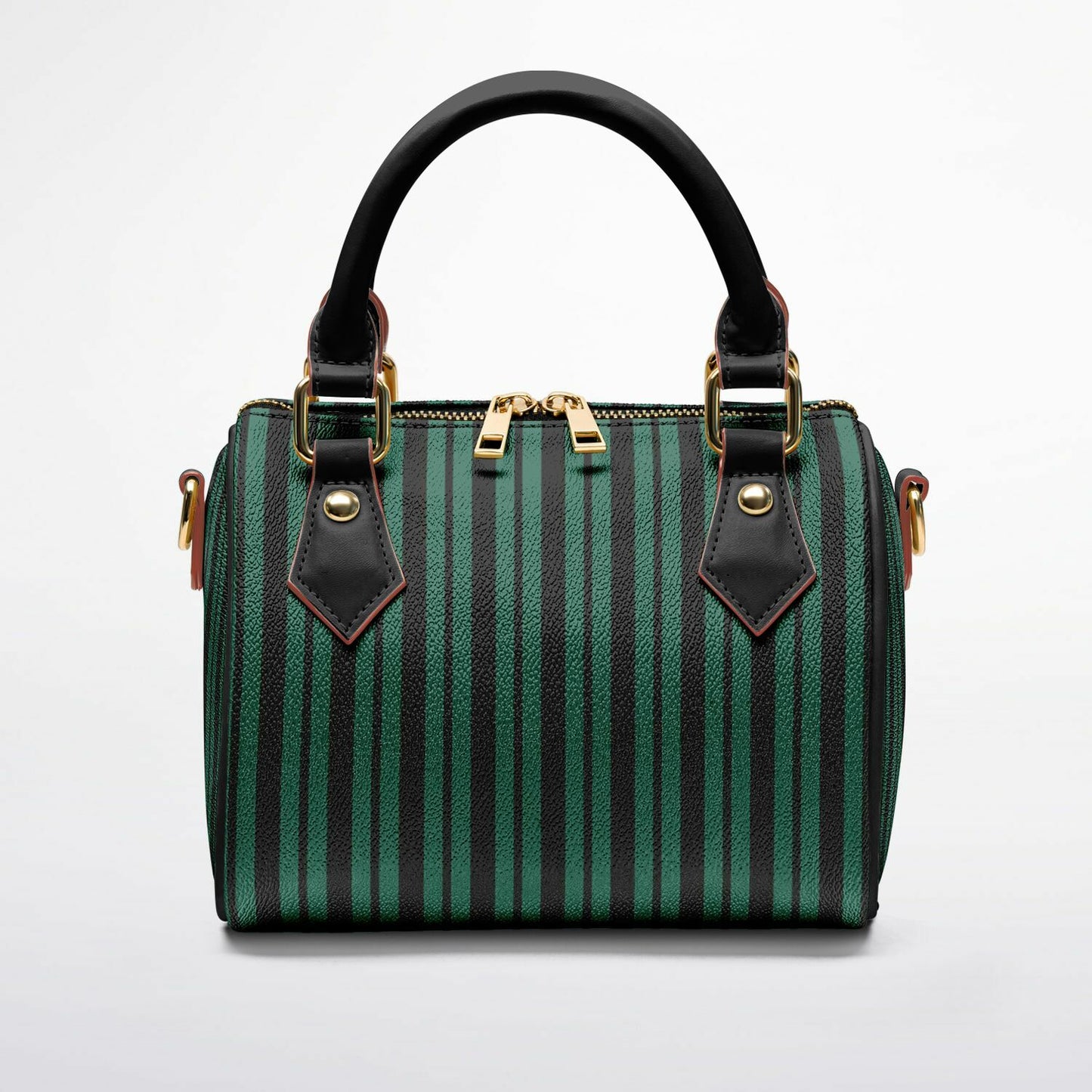 Green Haunted Wallpaper Crossbody Handbag