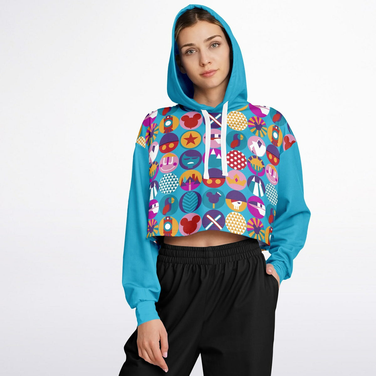 Park Cups Cropped Hoodie