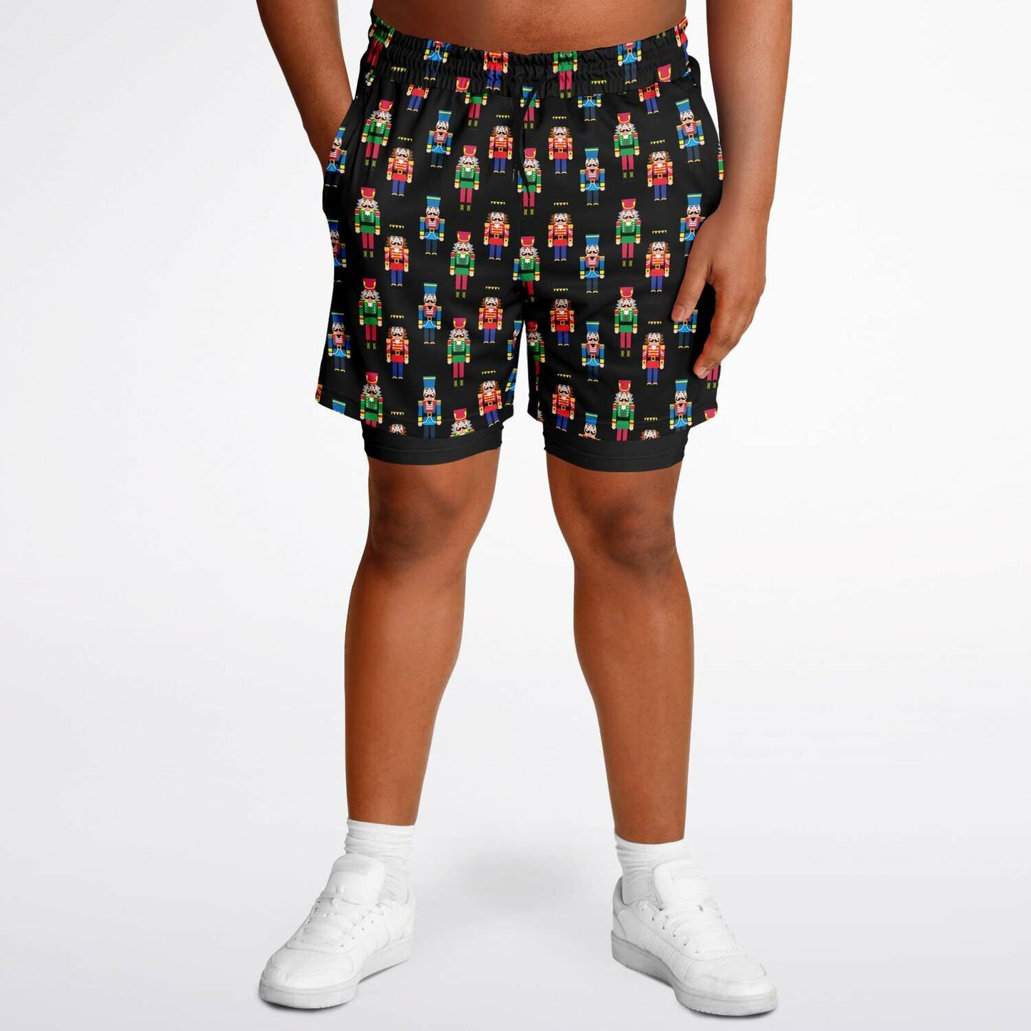 Nutcracker Men's Double Layer Pocket Shorts