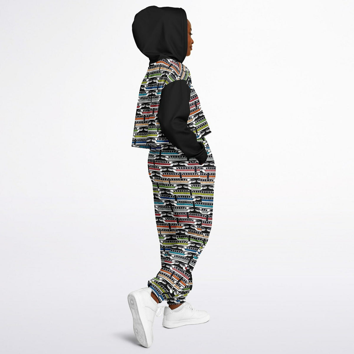 Monorail Cropped Hoodie & Sweatpants