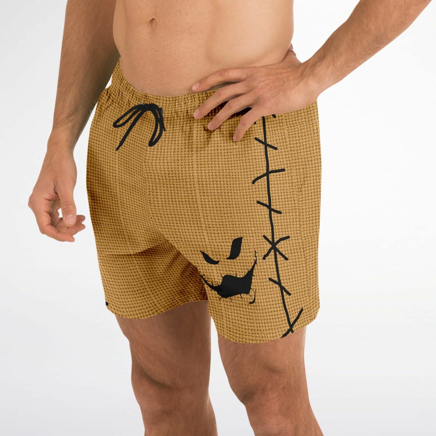 Nightmare Collection Brown BoogieMan Swim Trunks Men