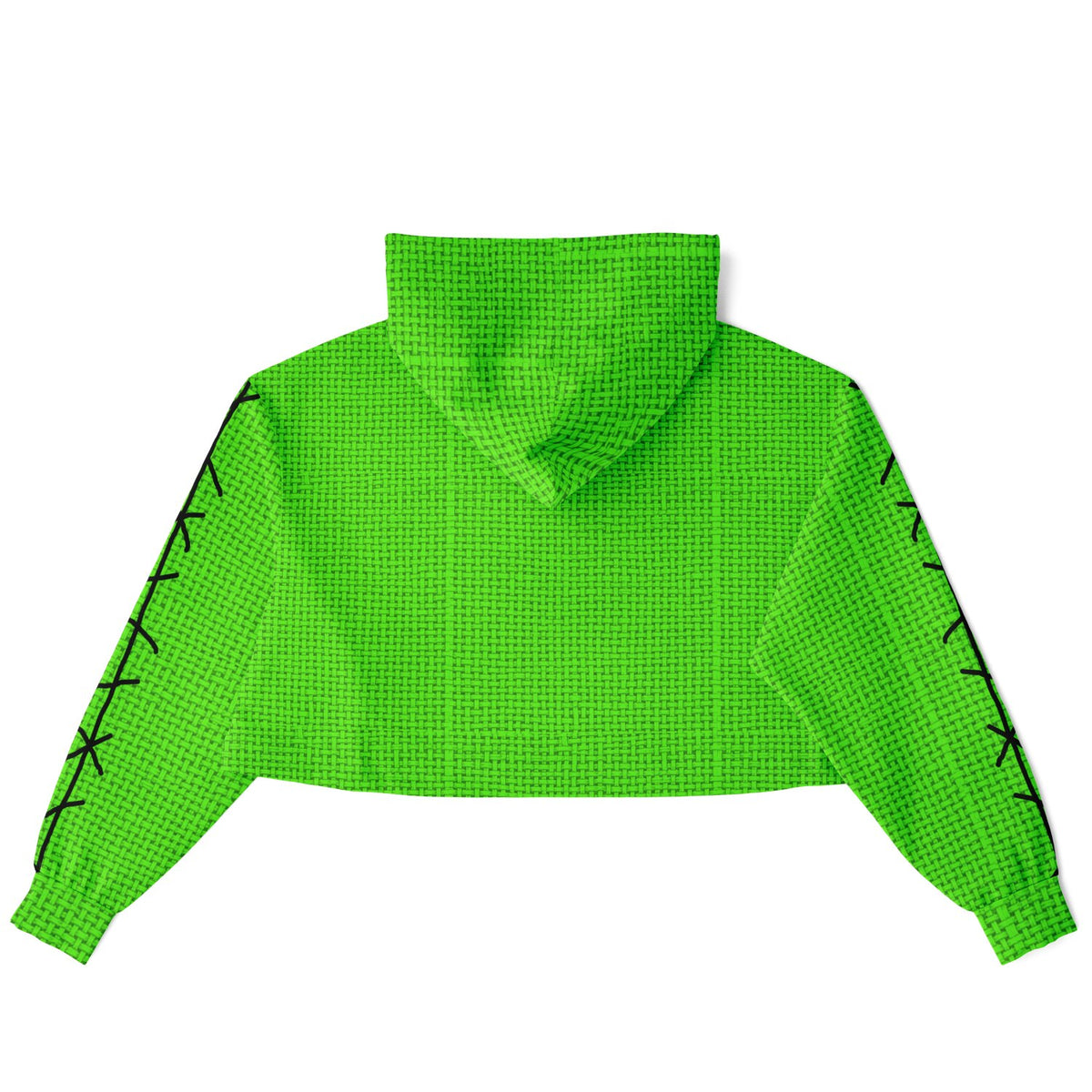 Green Boogyman Cropped Hoodie