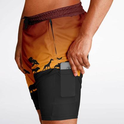 Safari Men's Double Layer Pocket Shorts