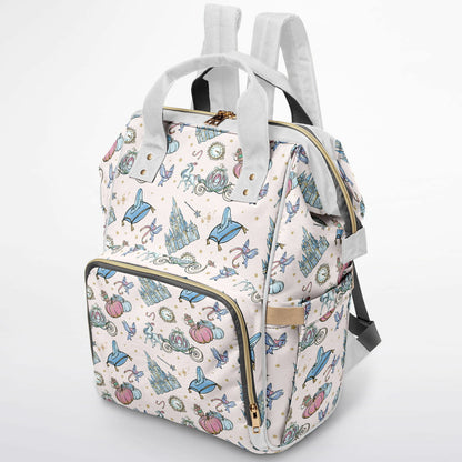Glass Slipper Diaper Bag Backpack