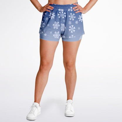 Snowflake Double Layer Pocket Shorts