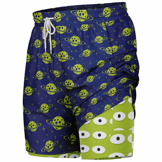 Alien Toy Men's Double Layer Shorts