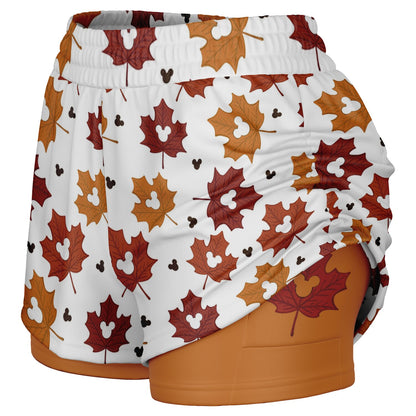 Leaf Collection Light Double Layer Pocket Shorts