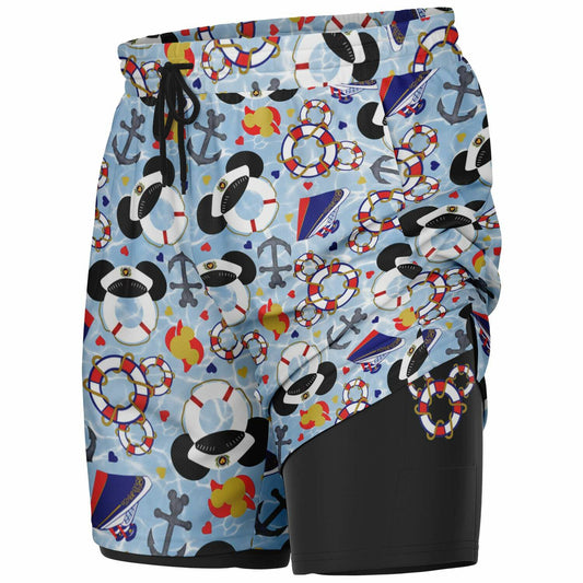 Men's Cruise Double Layer Pocket Shorts