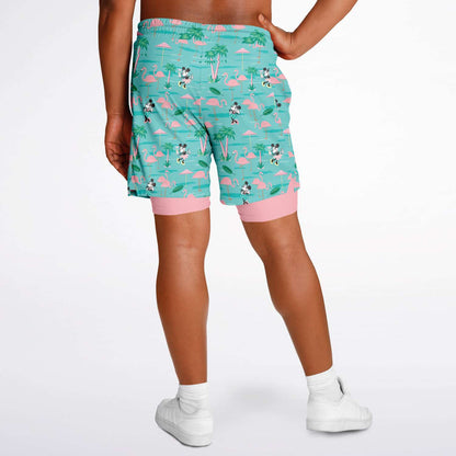 Flamingo Collection Men's Double Layer Pocket Shorts