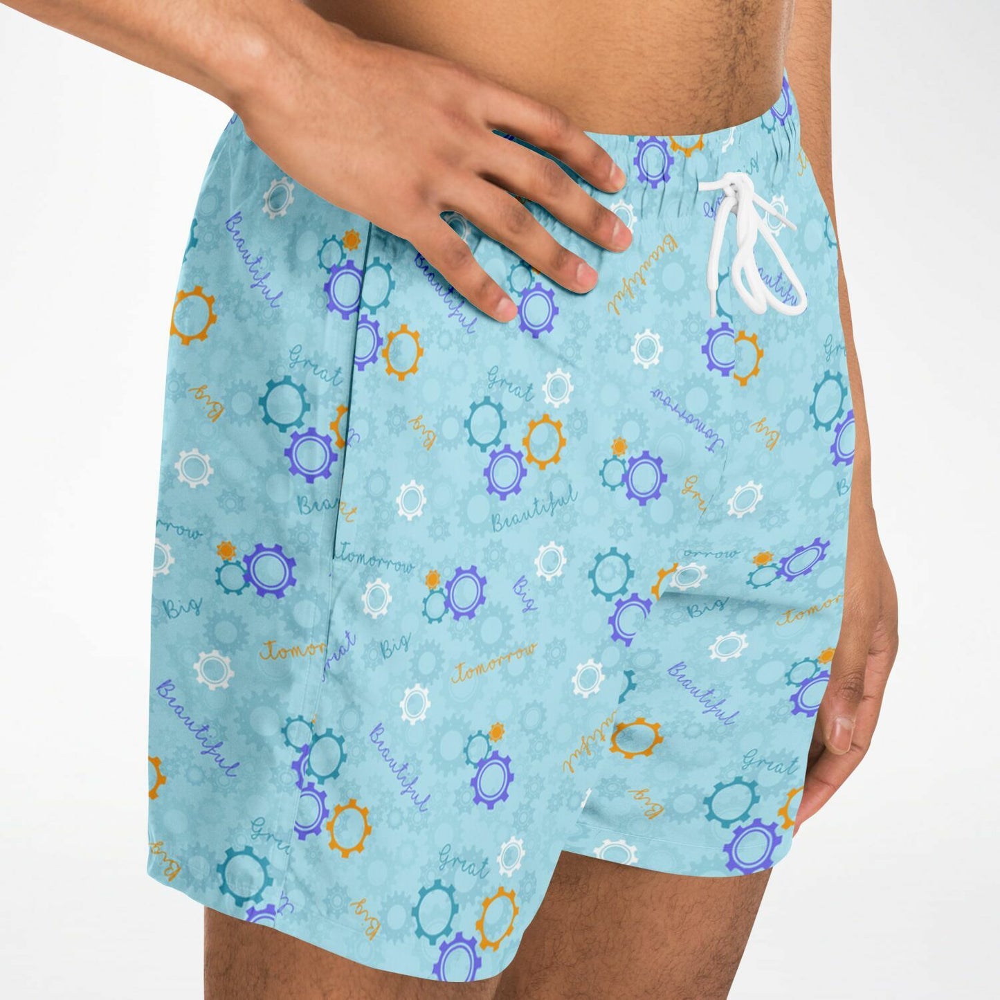 Carousel Collection Blue Men's Swim Trunks