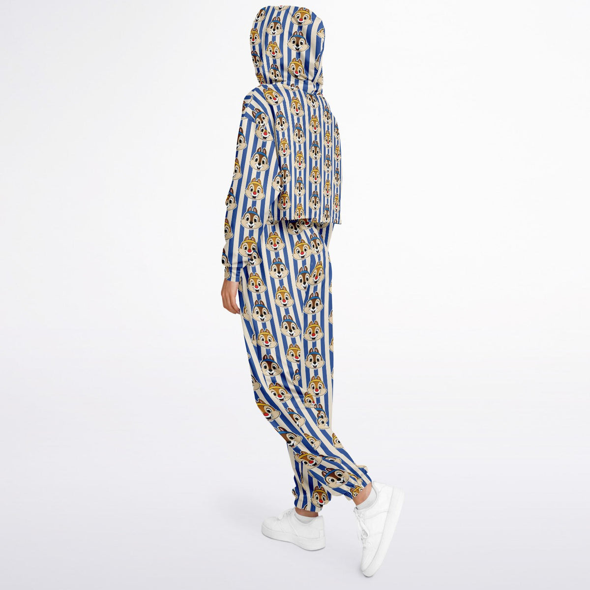 Running Chipmunks Crop Hoodie & Sweatpants