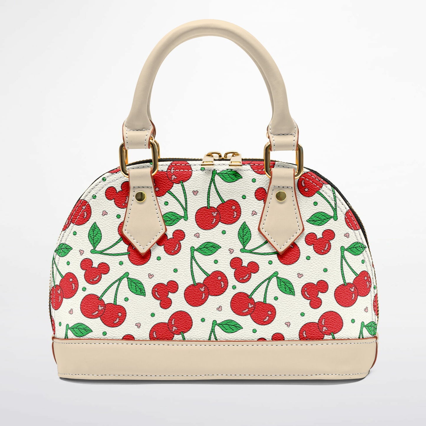 Cherry Collection Dome Satchel Handbag