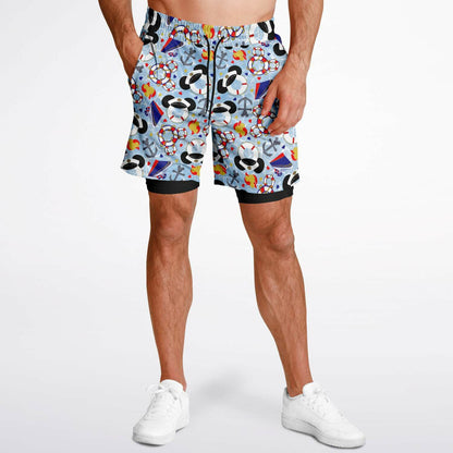 Men's Cruise Double Layer Pocket Shorts