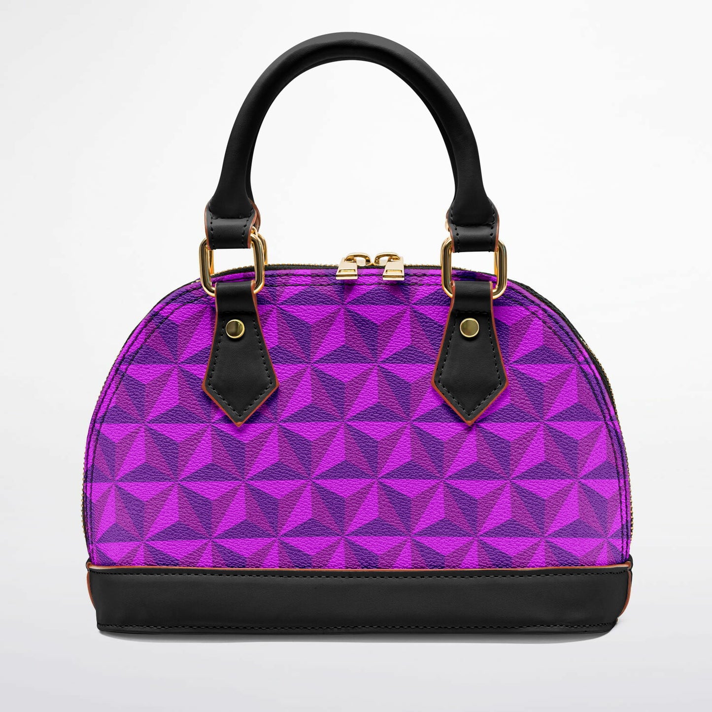 Purple Spaceship Dome Satchel Handbag