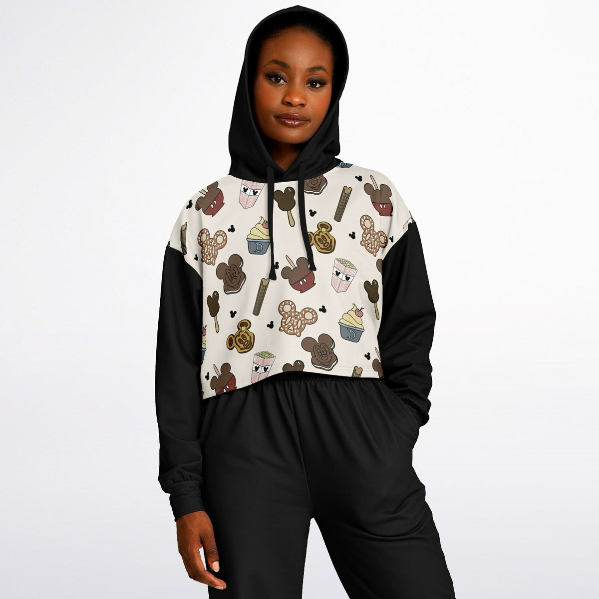 Snacks Cropped Hoodie