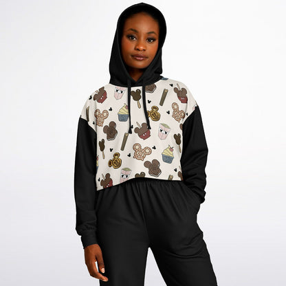 Snacks Cropped Hoodie
