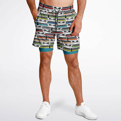Monorail Collection Men's Double Layer Pocket Shorts