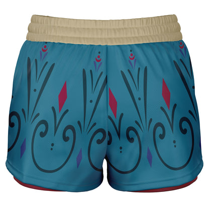 Ice Queen Coronation Double Layer Pocket Shorts