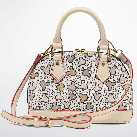 Leopard Dome Satchel Handbag