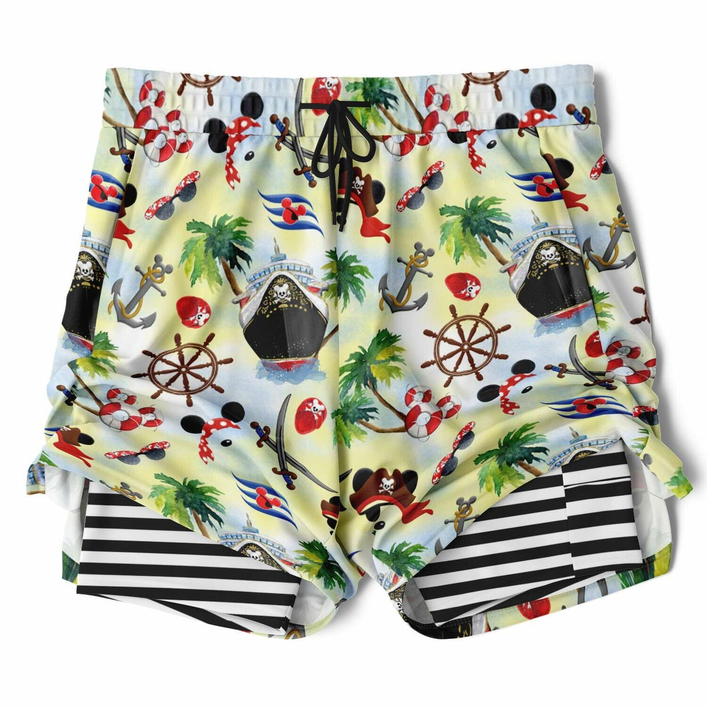 Pirates Men's Double Layer Pocket Shorts